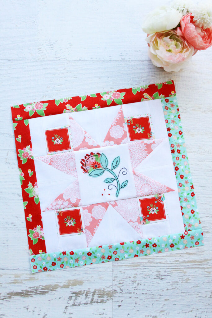 Happy Little Things Quilt Block of the Month featured by top US quilting blog, Flamingo Toes.