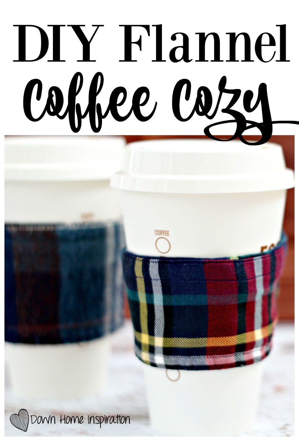 flannel coffee cozy 8