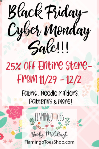 The Best Black Friday & Cyber Monday Sewing Sales featured by top US sewing blog, Flamingo Toes.