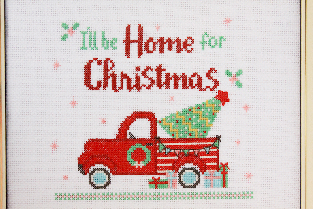 Christmas Cross Stitch Pattern Quilting Flamingo Toes