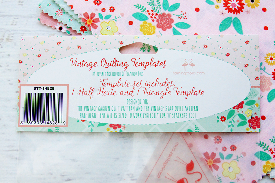 Half Hexie and Triangle Template Set – Flamingo Toes