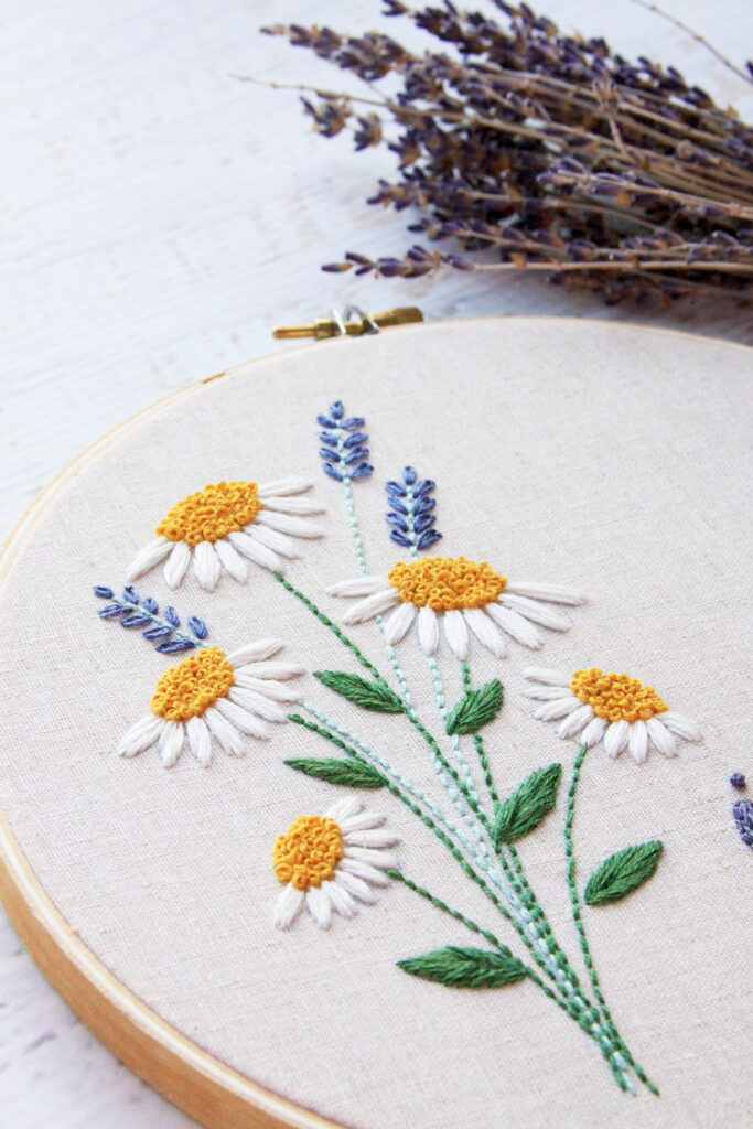 easy embroidery flower patterns