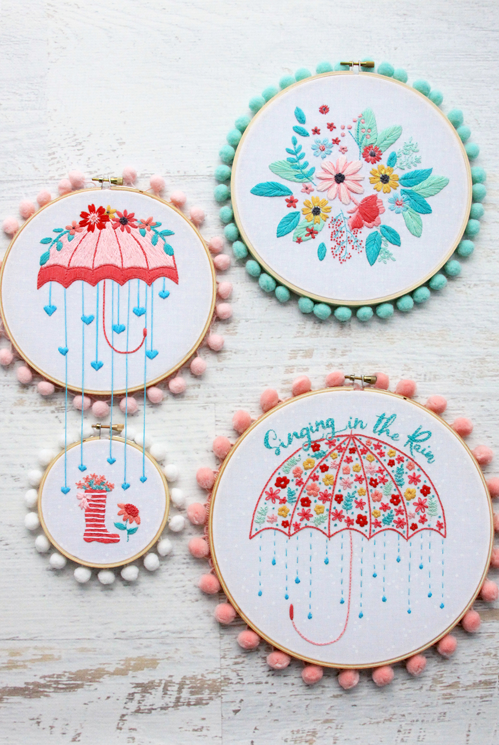 Singing in the Rain Embroidery Patterns
