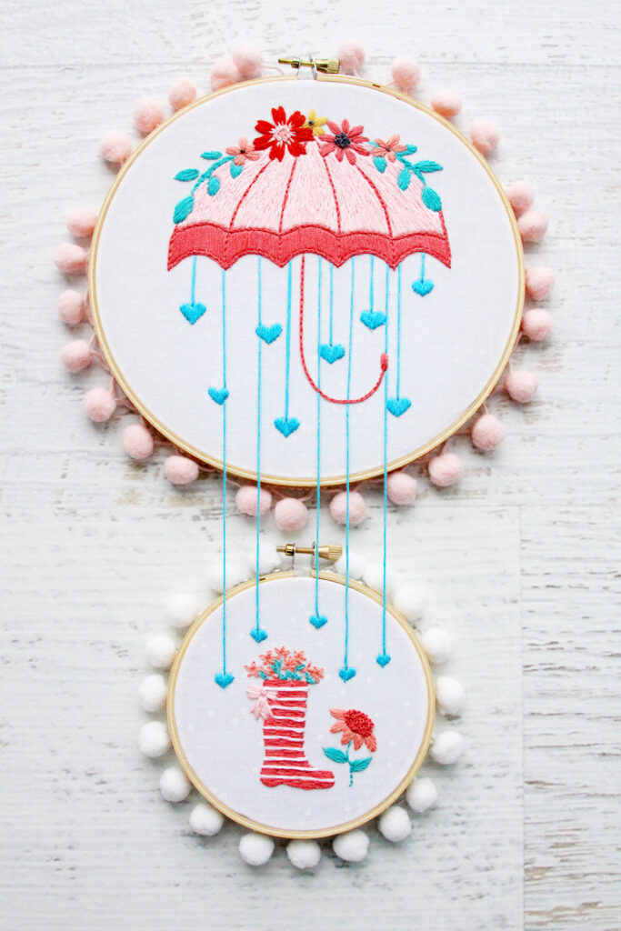 Embroidery Pattern with Cricut - Crafting in the Rain