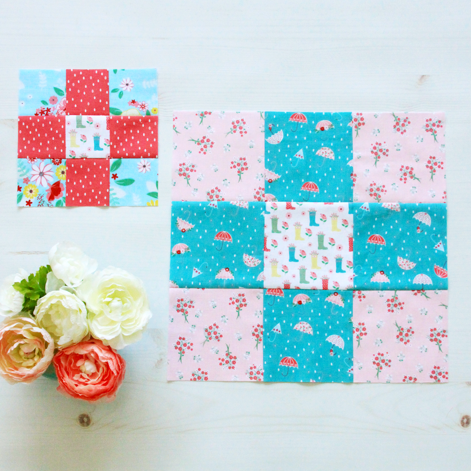 Easy Nine Patch Quilt Blocks