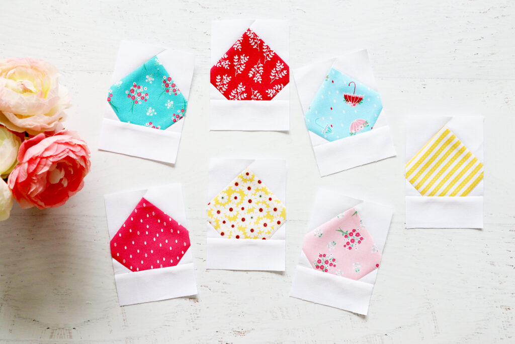 Easy Rain Drop Quilt Blocks