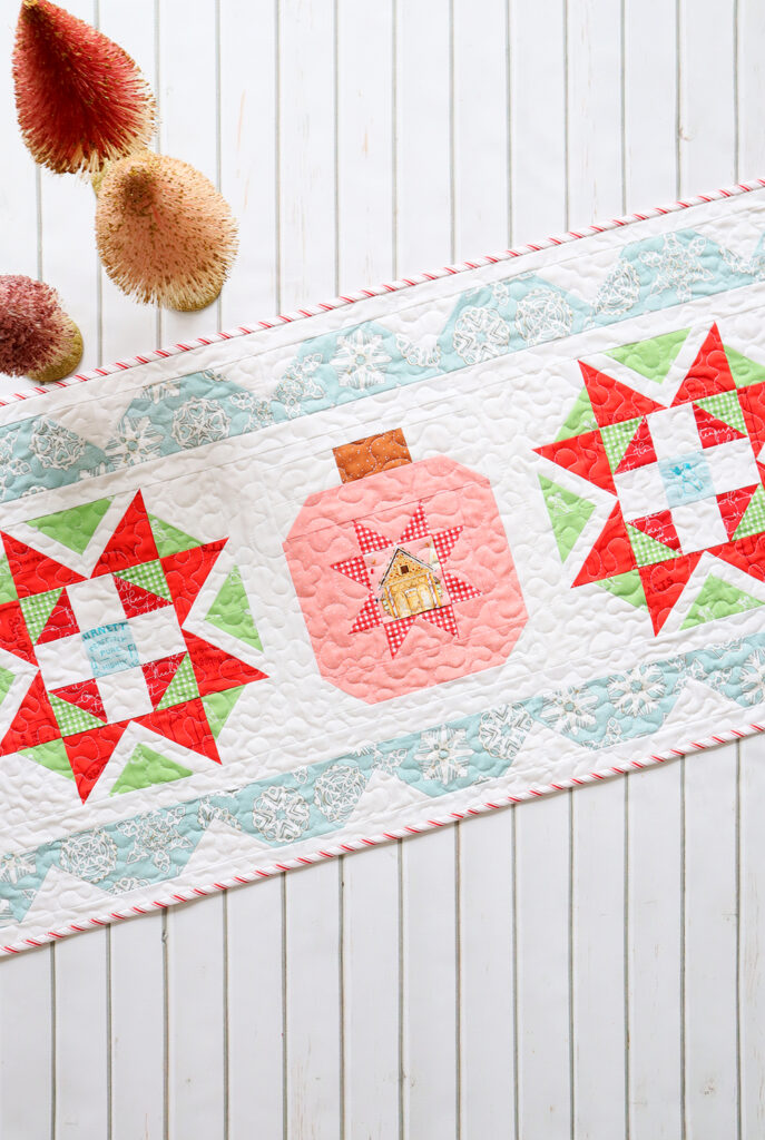 Starry Ornament Christmas Table Runner