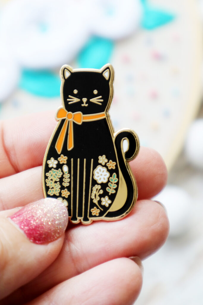 Halloween Cat Needle Minder
