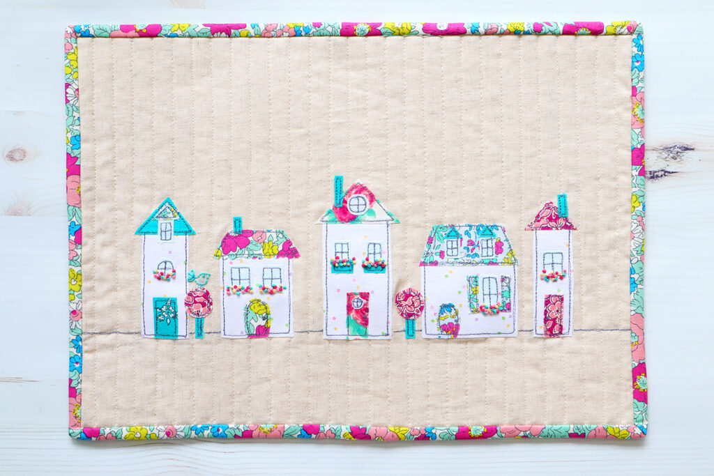 Liberty and Linen Neighborhood Mini Quilt