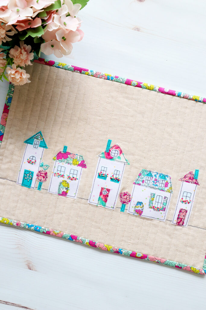 Liberty and Linen Neighborhood Mini Quilt