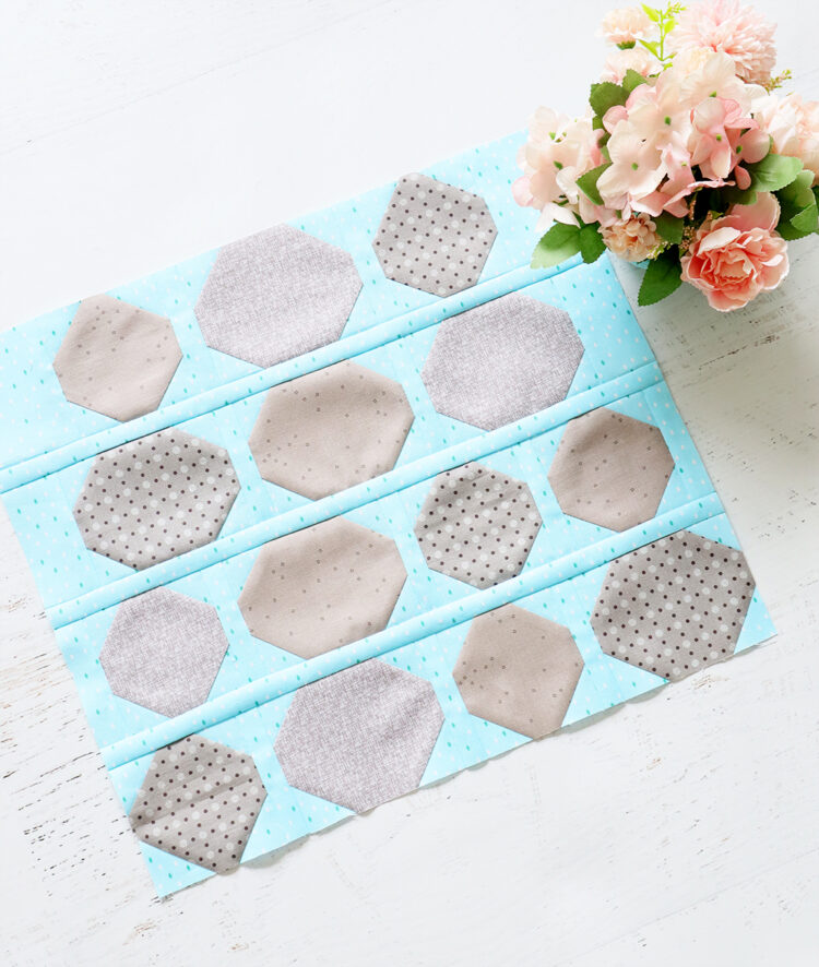 Quilter’s Cottage Sew Along Cobblestone Block