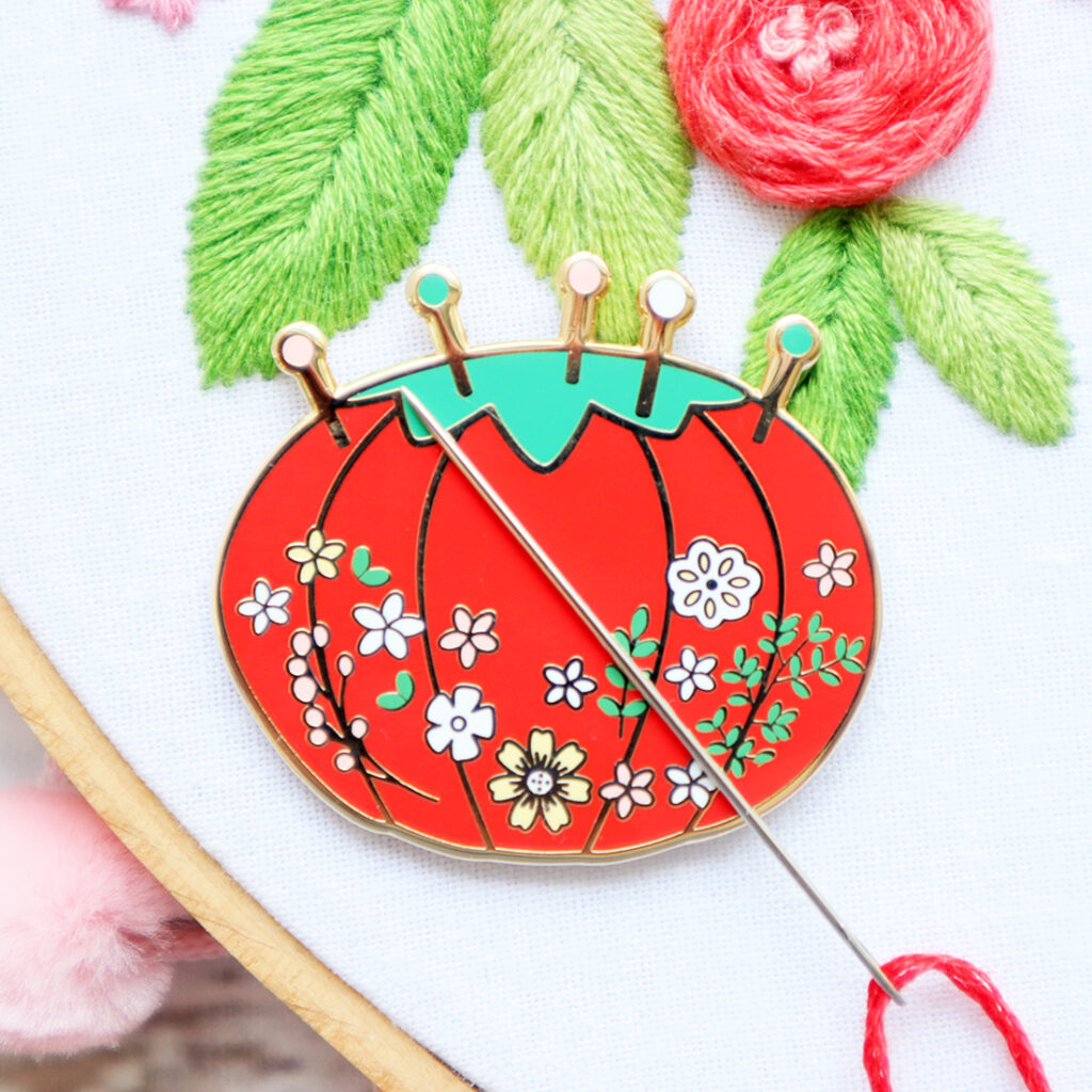 Sweet Home Embroidery Hoop Magnetic Needle Minder – Flamingo Toes