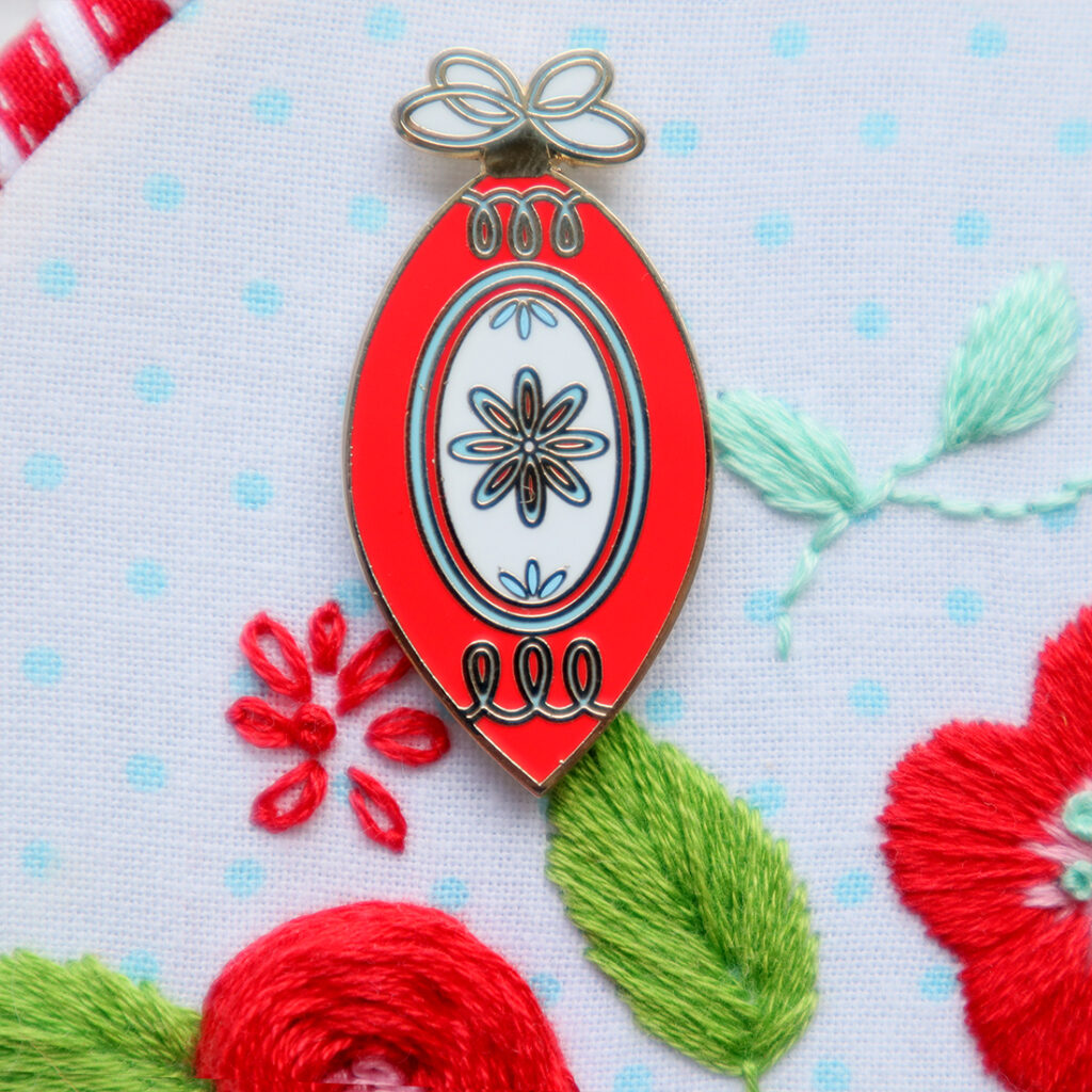 New Vintage Christmas Ornament Needle Minder