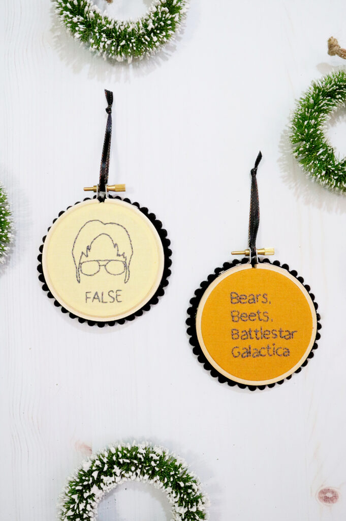 The Office DIY Christmas Ornaments