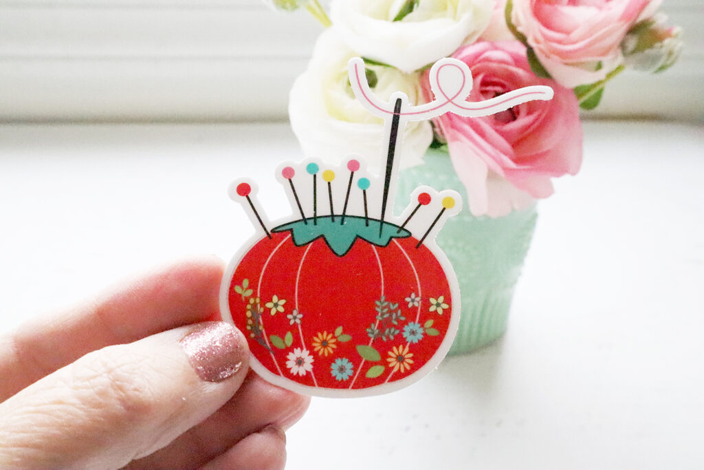 Vintage Tomato Floral Pin Cushion Magnetic Needle Minder – Flamingo Toes