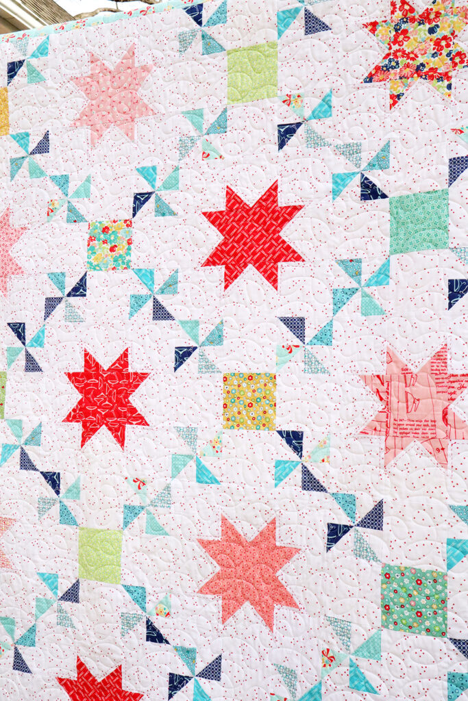 Vintage Treasures Quilt with Sashiko Stitching