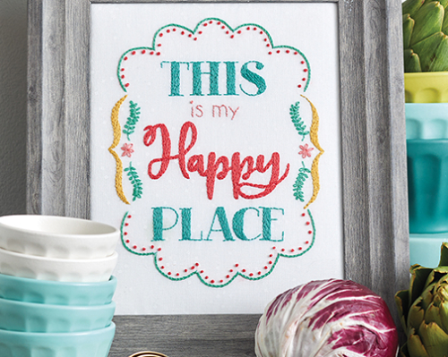 This is my Happy Place - Retro Stitchery