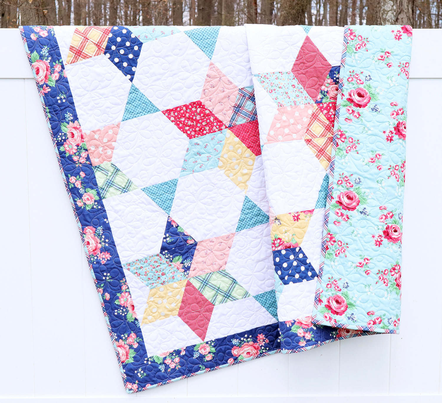 Vintage Stars Quilt Along Finish