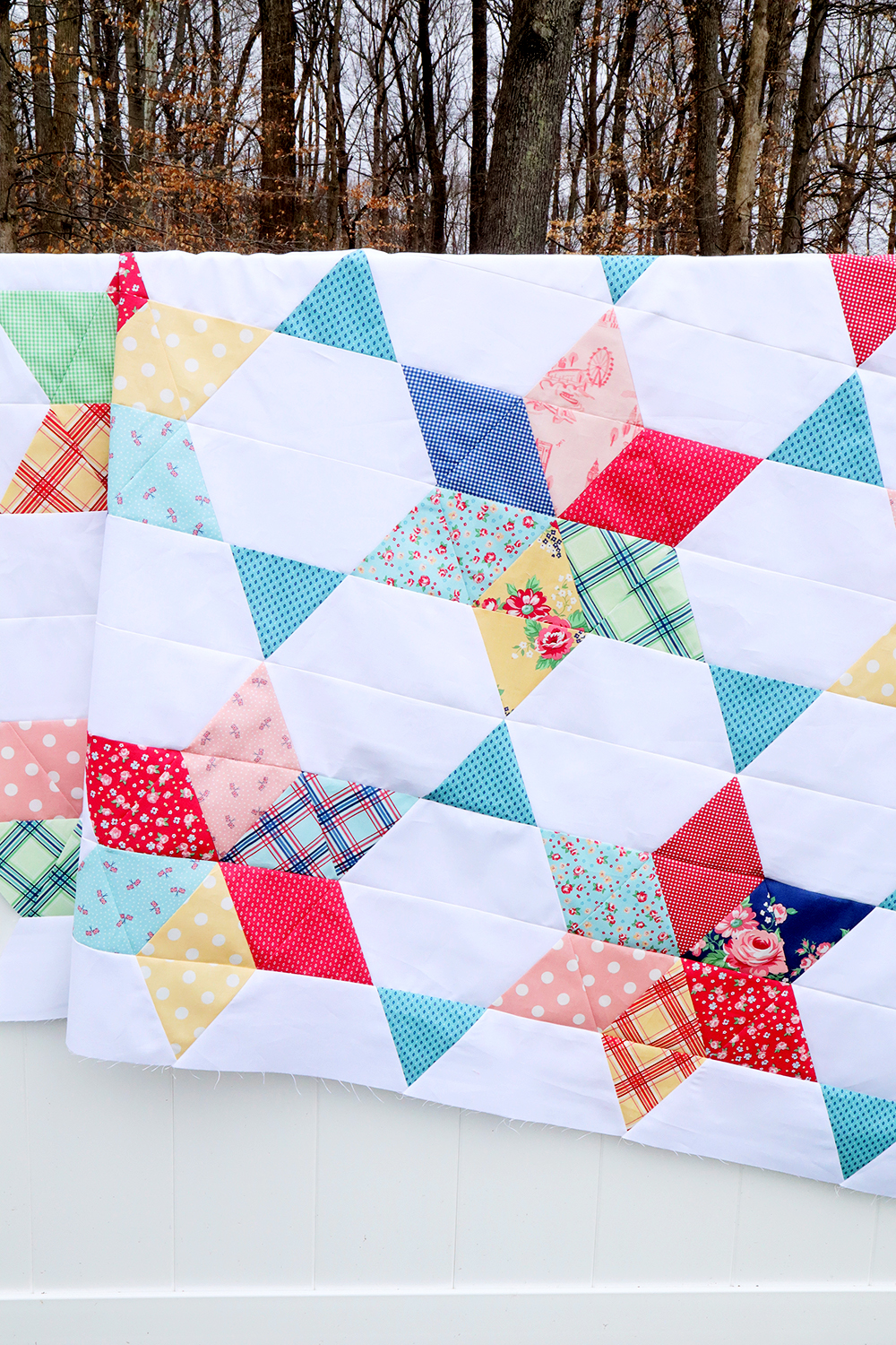 Vintage Stars Quilt Along Quilt Top