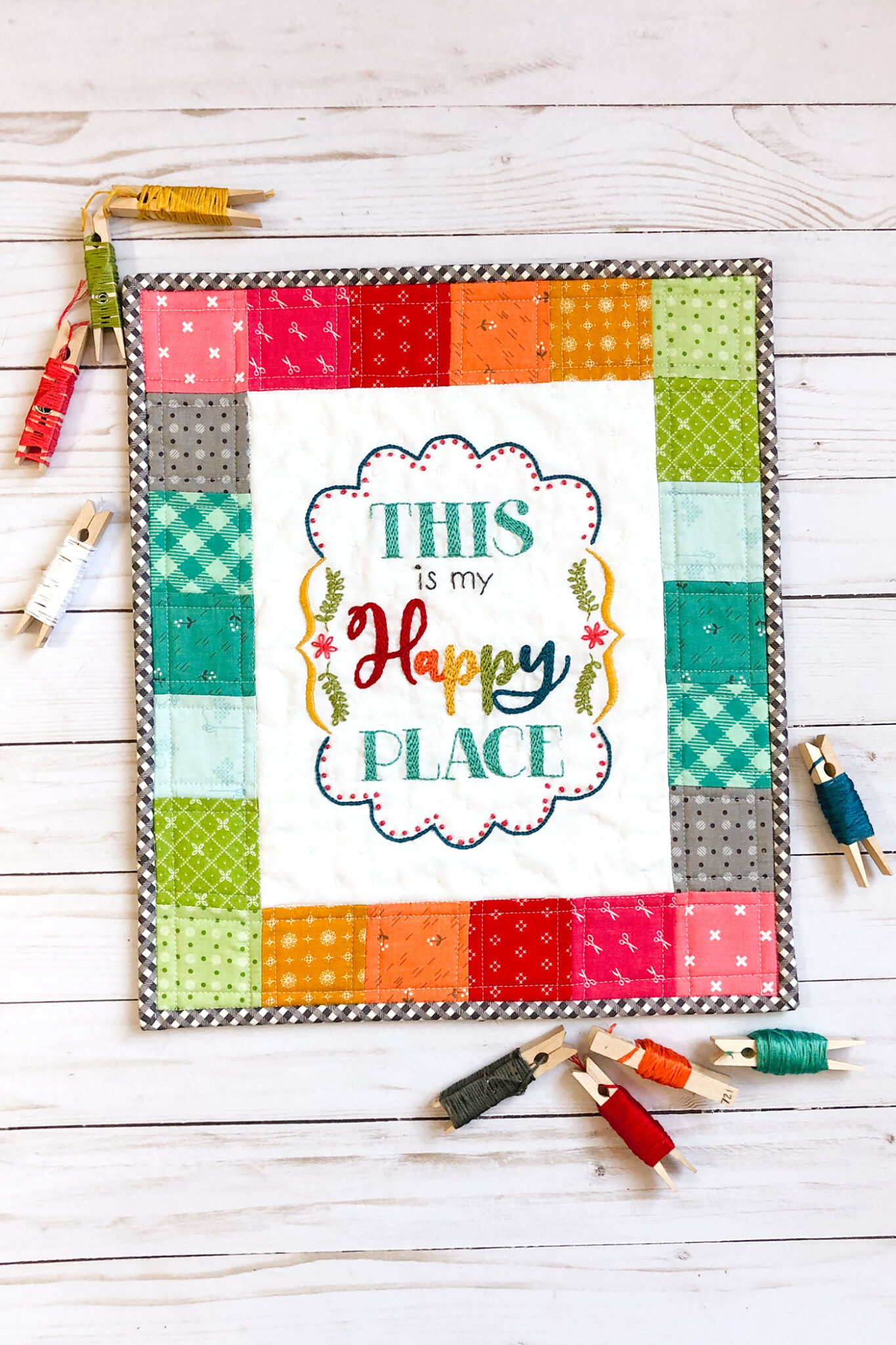 This Is My Happy Place Mini Quilt By Ameroonie Designs