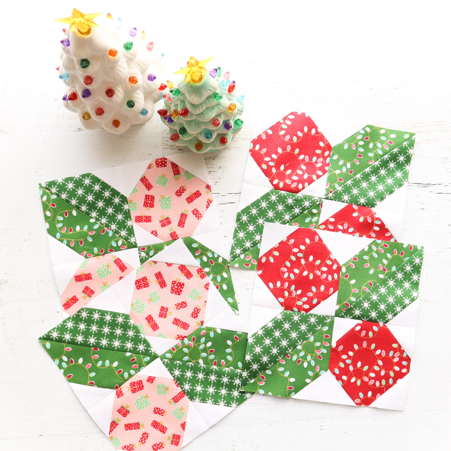 Holly Blocks All the Trimmings Quilt Along