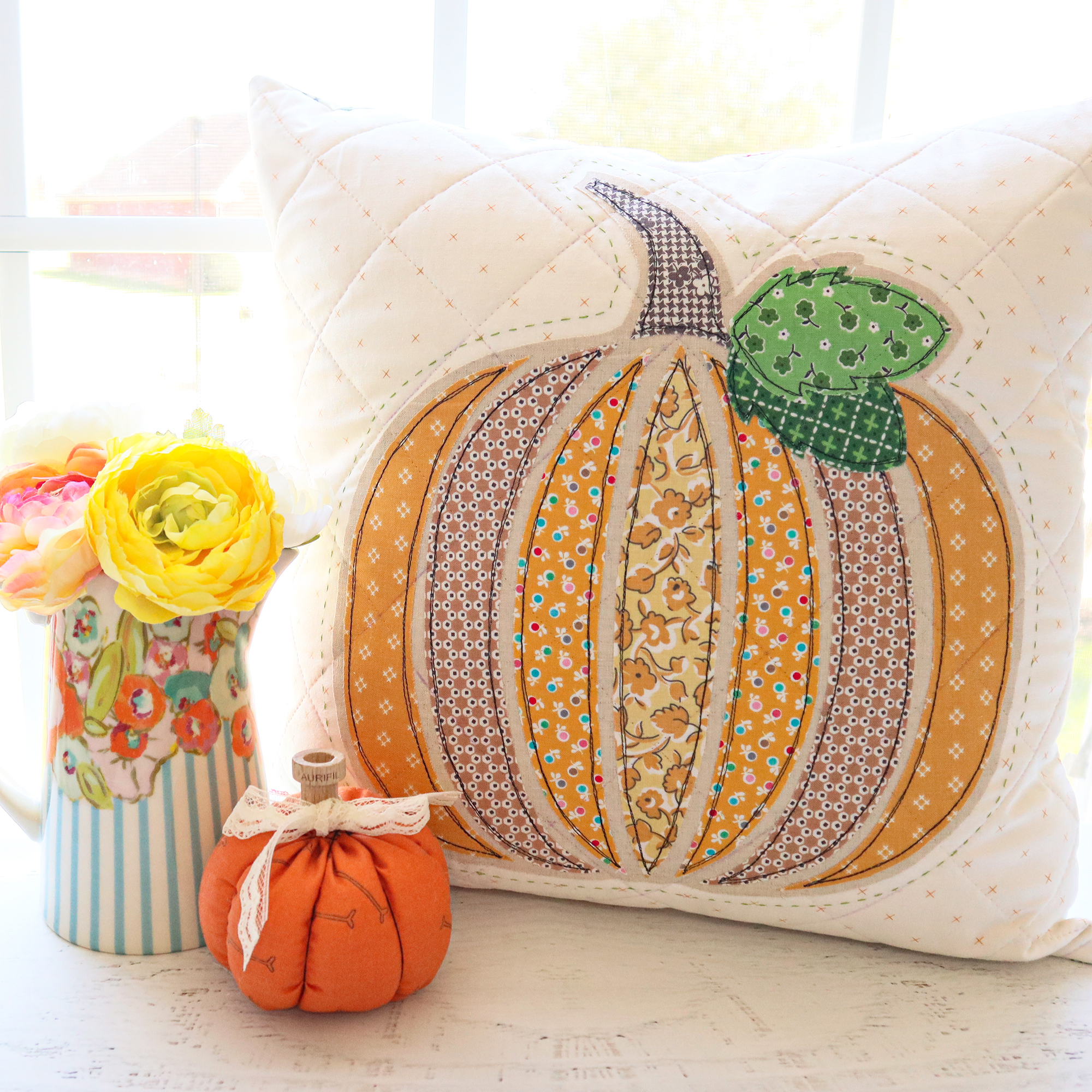 Fall Pumpkin Pillow Sew Along Week 1