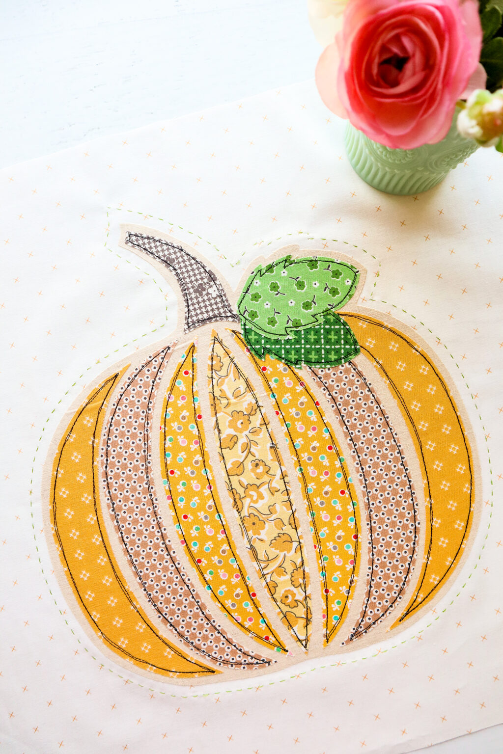 Fall Pumpkin Pillow Sew Along Week 2