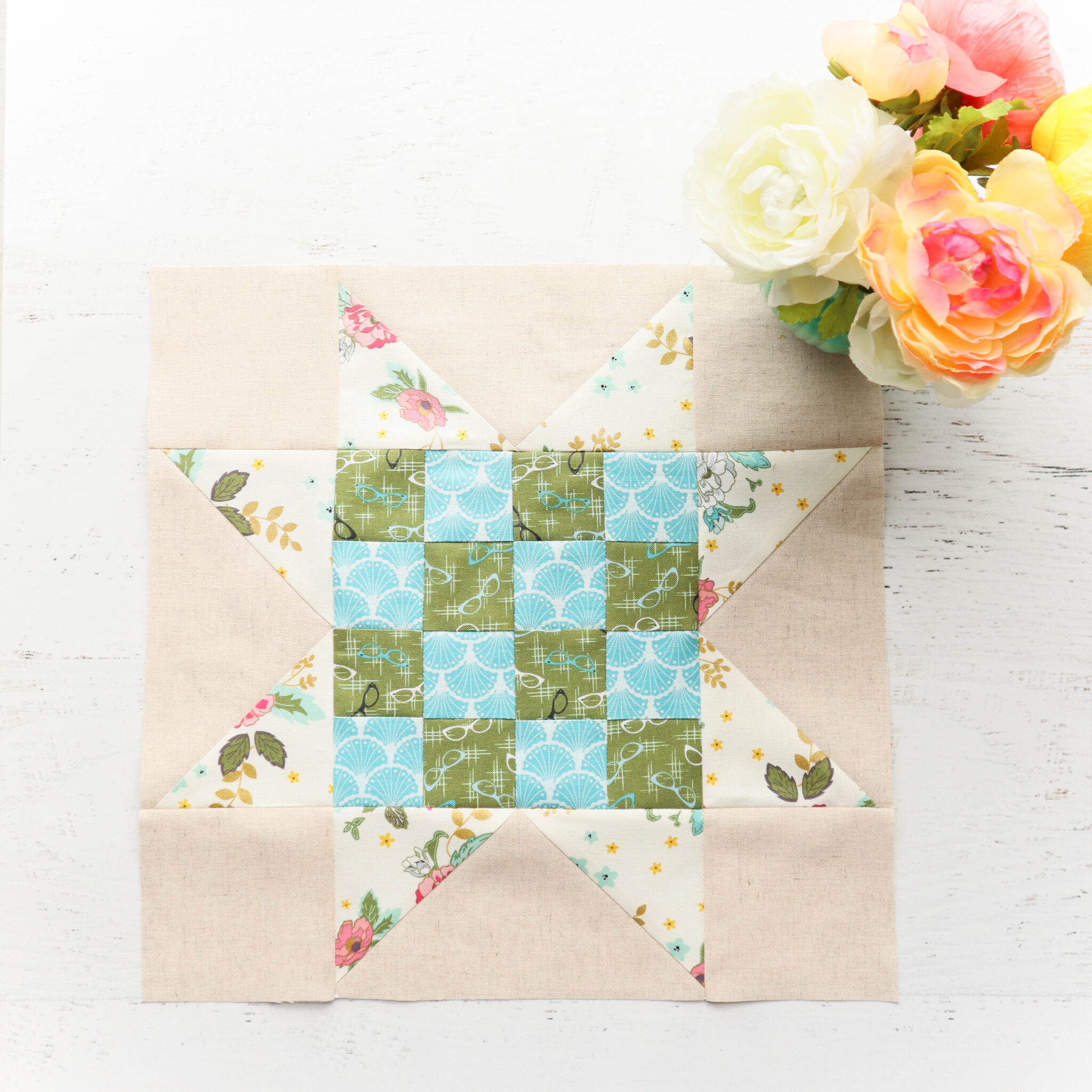 Checkerboard Star Block – Building Blocks Quilt