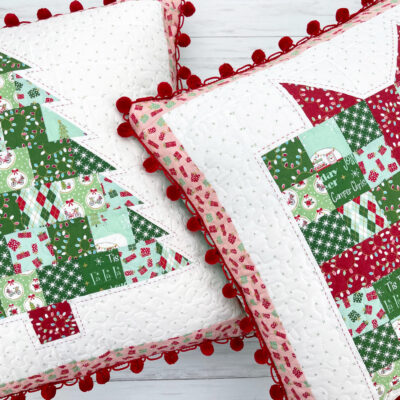 Patchwork Christmas Pillows – Free Patterns!