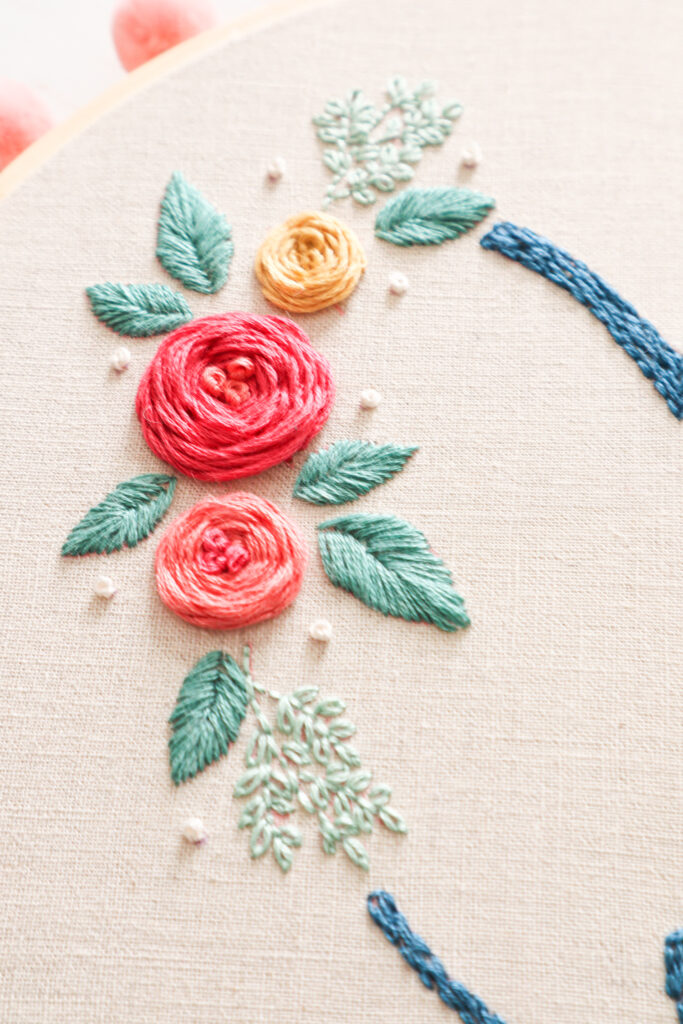 LOVE Flower Embroidery Pattern ,LOVE Patten Embroidery ,flower