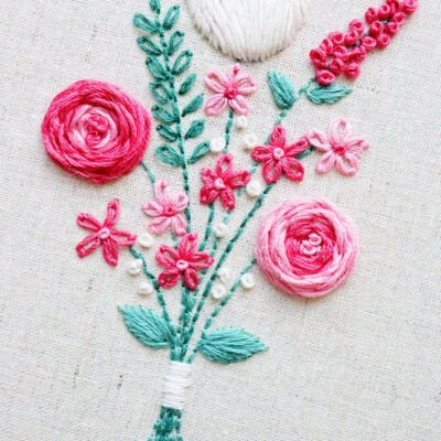 Embroidery Basics – Long and Short Stitch Flower