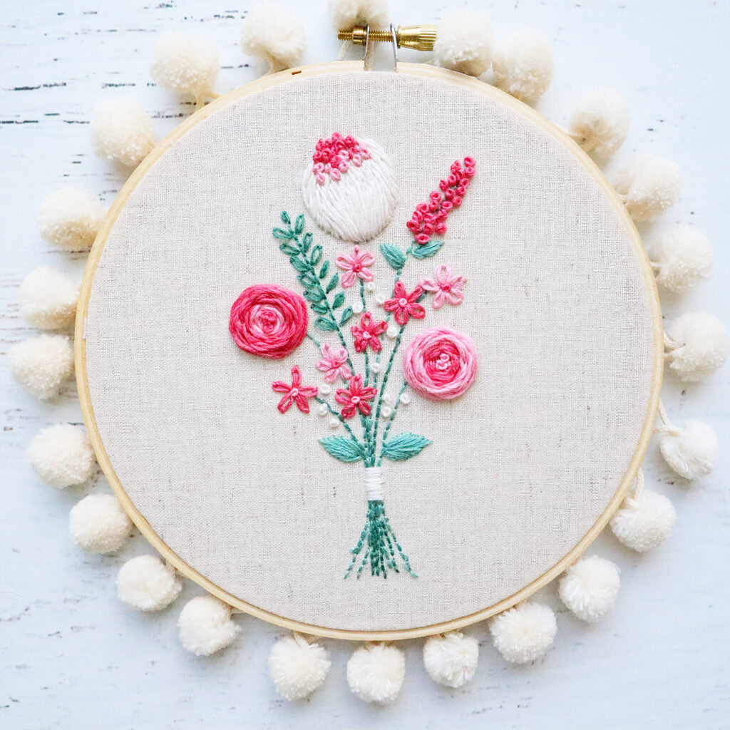 Embroidery Basics - Long and Short Stitch Flower