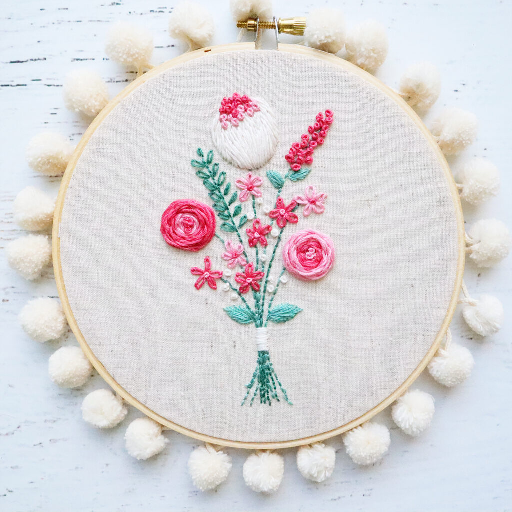 Embroidered Flowers With French Knot Centers : 6 Steps (with