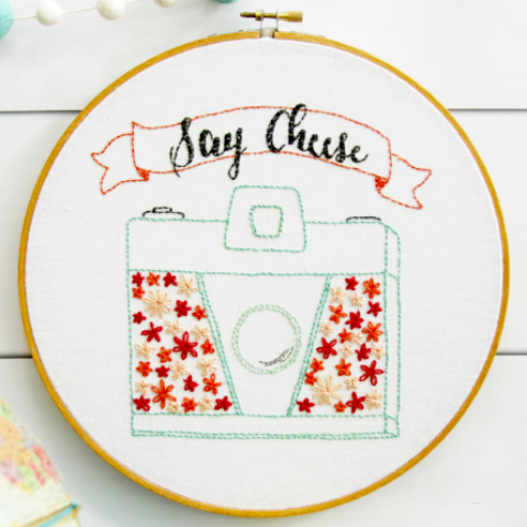 All You Need is Love - Floral Embroidery Hoop Art 