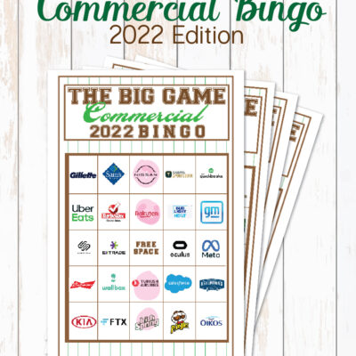 2022 Big Game Commercial Bingo – Free Printables
