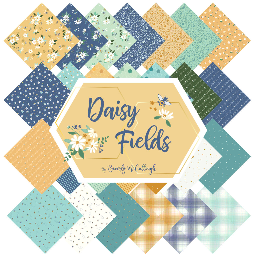 Dainty Daisy Fat Quarter Bundle, Beverly McCullough for Riley Blake  Designs