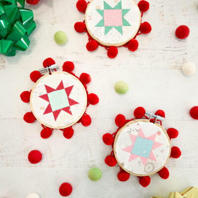 Sweet Quilt Star Ornaments