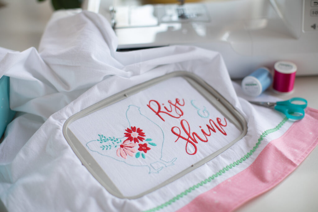 What I Learned When I Embroidered a Tea Towel – Bobbin In Quilts