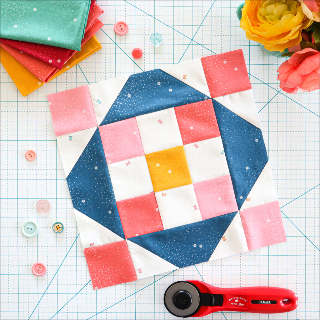 Playing with Blocks RBD Block Challenge Dainty Daisy Quilt