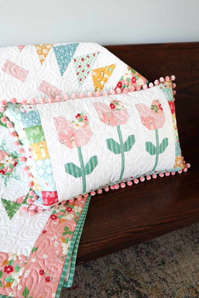 Tulip Patchwork Pillow