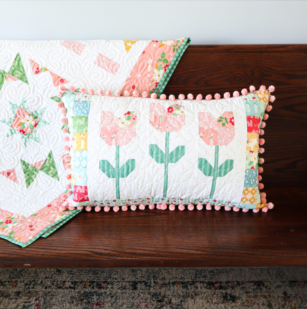 Tulip Patchwork Pillow