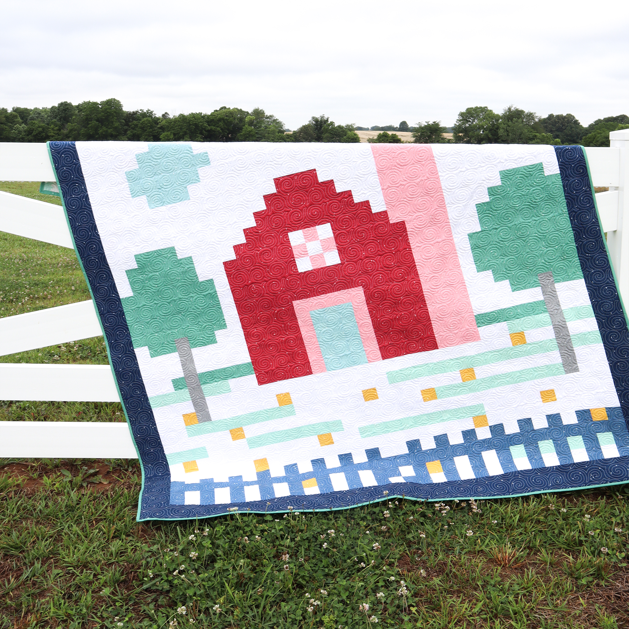 Sweet Farm Free Quilt Pattern Dainty Daisy Quilt