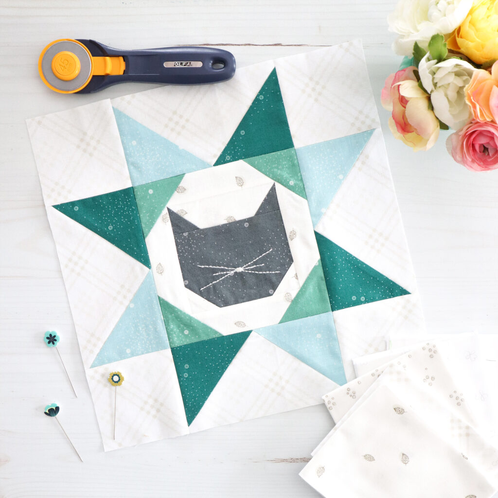 Kitty Block Shine Together Sew Along RBD Free Quilt Pattern