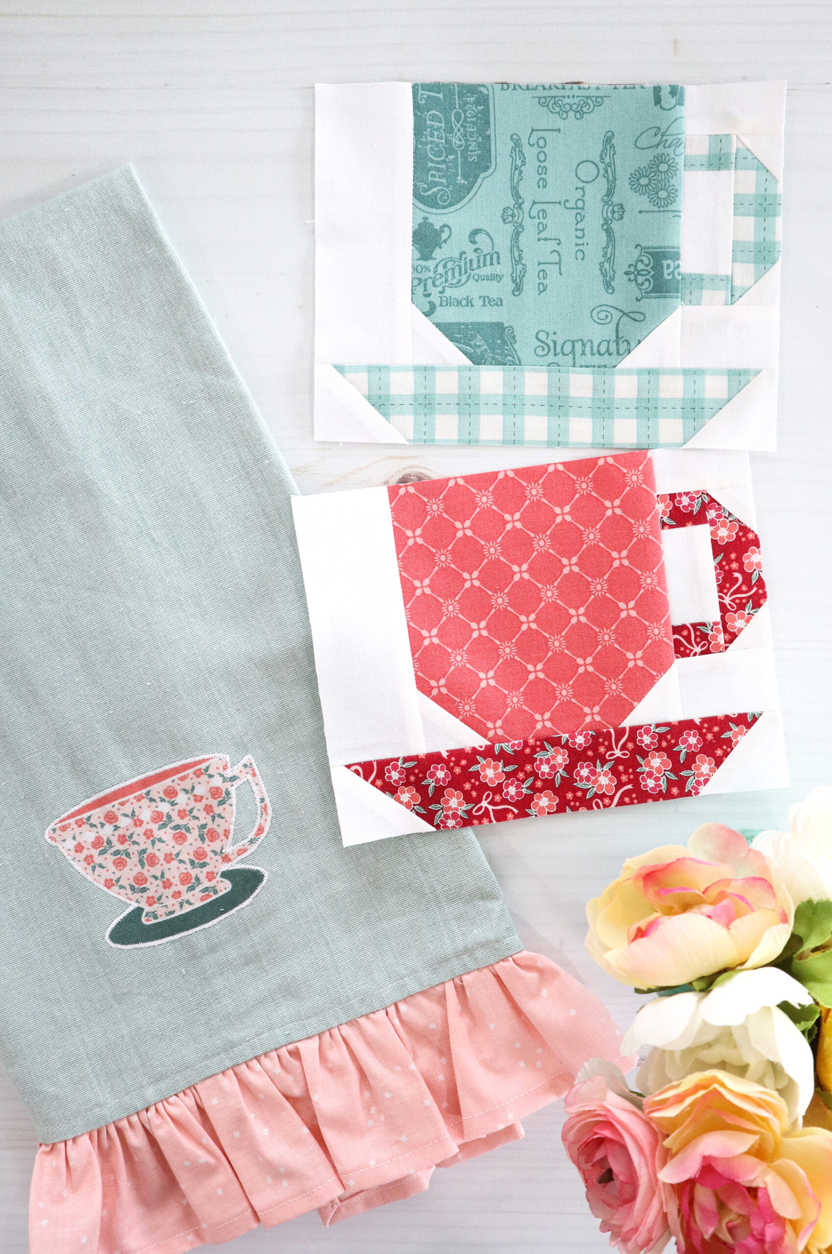 Tea Party Quilt Along Teacup B Blocks